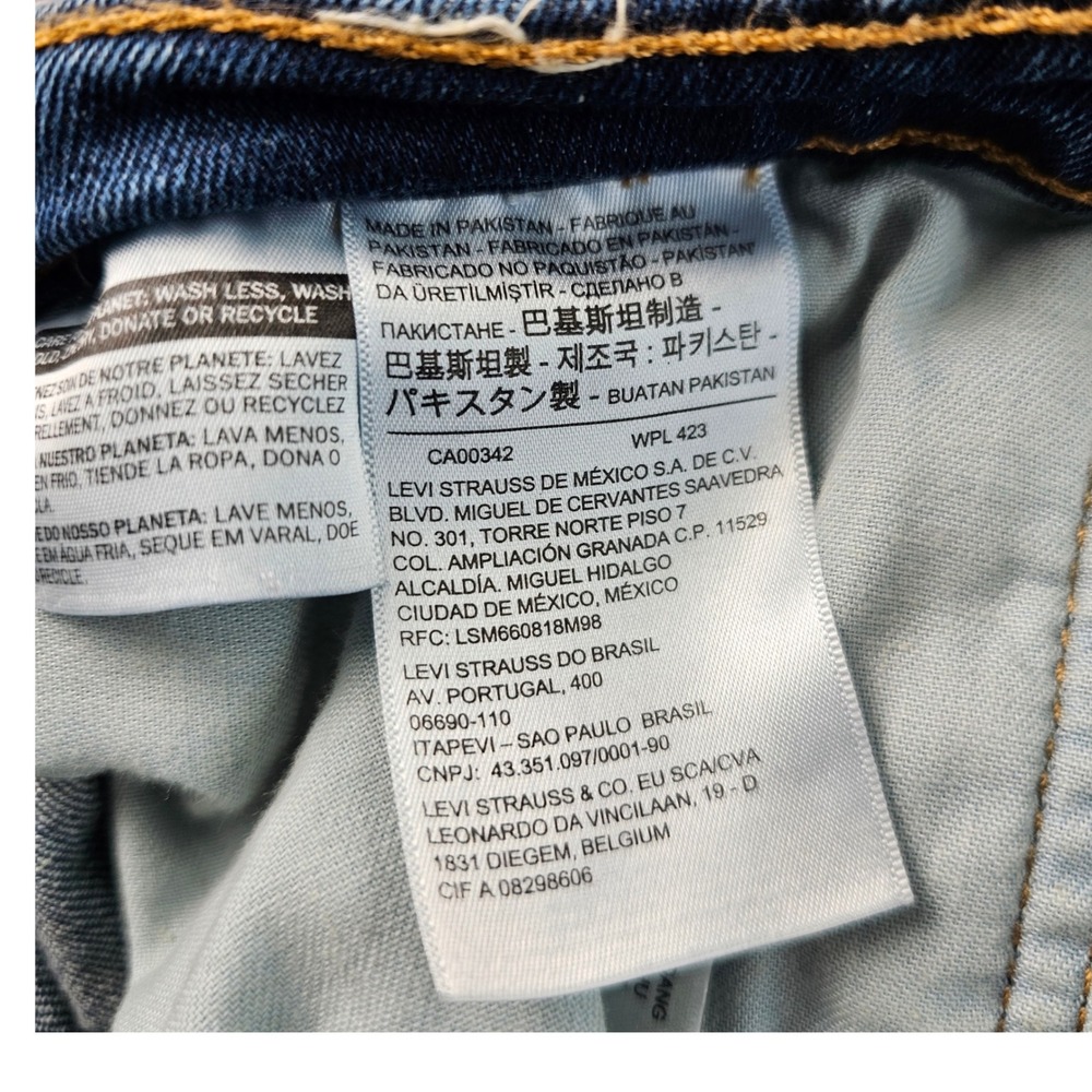 Levi's 511 Jeans Men's 36x30 Blue Denim Red Tab Streetwear Festival Straight Leg - Picture 8 of 15
